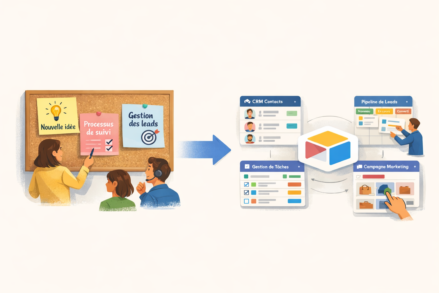 Passage d’une idée métier à un outil structuré dans Airtable